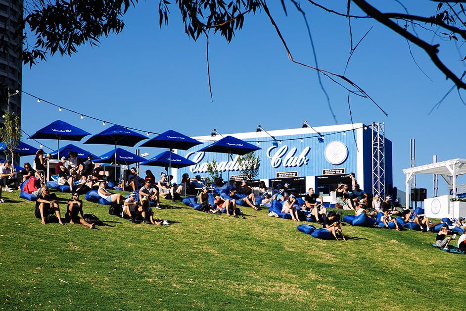Canadian Club Racquet Club Australian Open grassy knoll